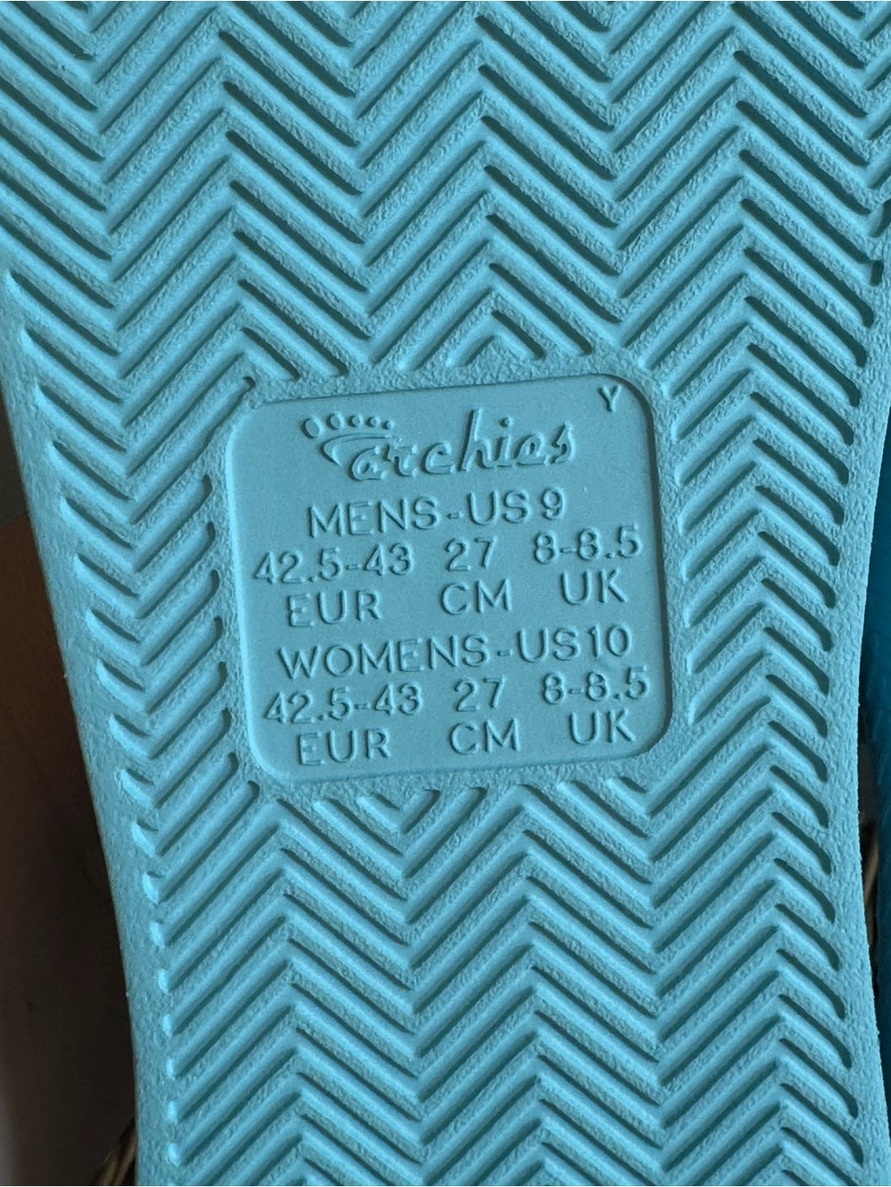 Archies Size 10 Blue Flip Flops - Picture 4 of 4